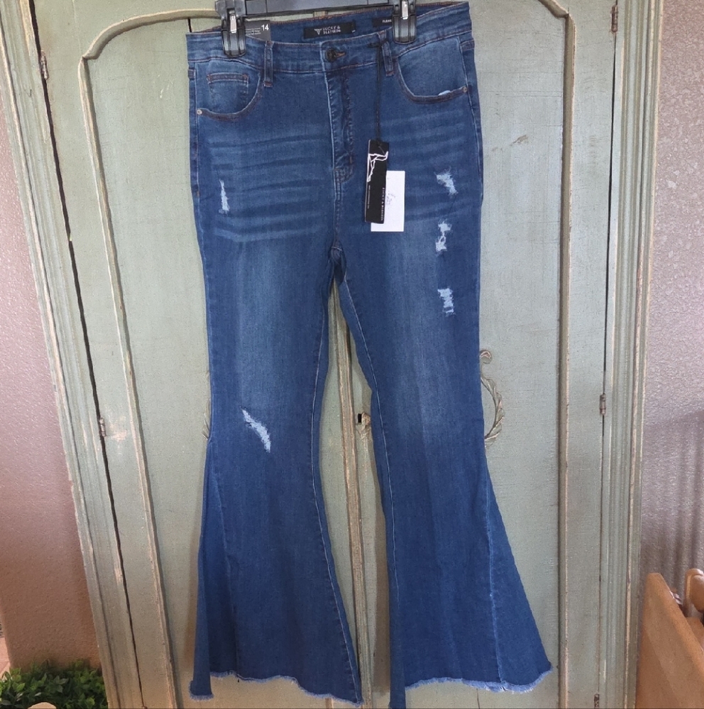 Lucky & Blessed Blue Flare Jeans
